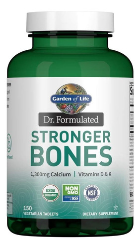 Calcio Con Vitamina D3 Garden Of Life 150 Tabletas