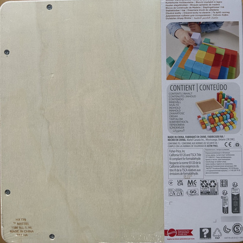 Fisher Price Juego Bloques De Madera Entrelazados 65 Piezas