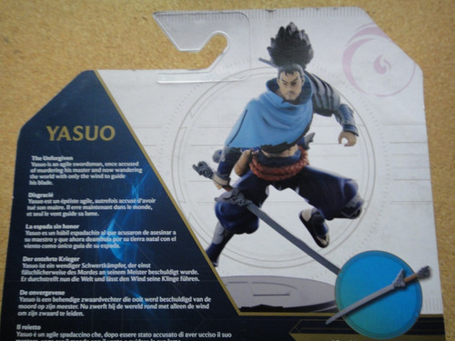 League Of Legends Yasuo Champion Collection Spin Master (Usado)