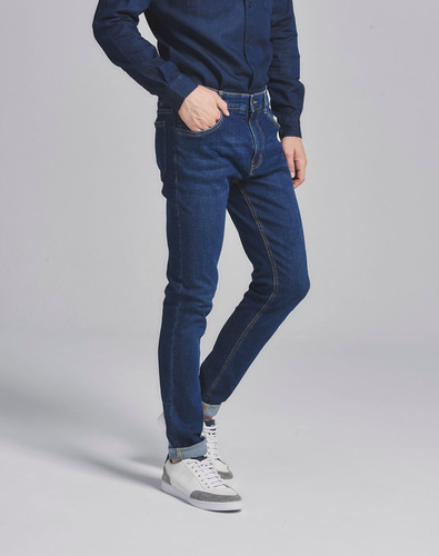 Jean 220, Skinny Fit, Hombre, Denim, Marino, Equus