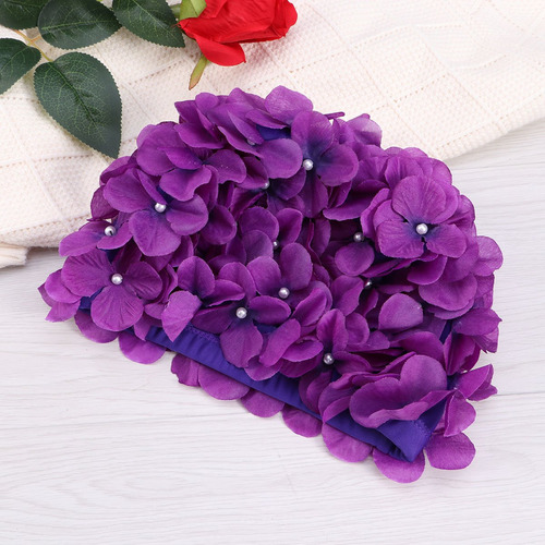 Winomo - Gorro De Natación Con Pétalos Florales Para Mujer