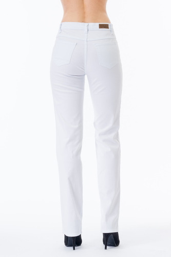 Imagen 3 de 6 de Pantalon Scandia Gabardina Stretch Recto Cintura