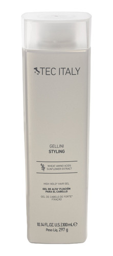 Gel De Alta Fijación Para Cabello Tec Italy Gellini 300 Ml