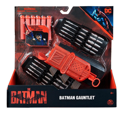 Guante Tira Dardos Spin Master De Batman Dc Comics Rojo Febo