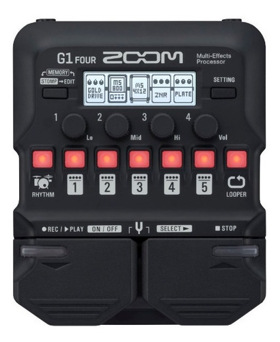 Zoom G1 Four Pedalera