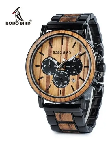 Reloj De Madera Bobo Bird Original Caf Env o gratis