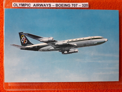 Postal Aviación Olimpic Airways Boeing 707 Juegos Olímpicos 