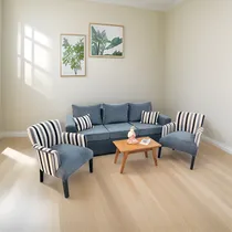 Comprar Juego De Living. Sillon 3 Cpos + 2 Materas+ Ratona +2 Deco