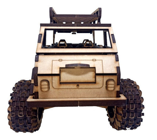 Rompecabezas 3d Vw Safari The Monster Thing Mdf Corte Láser
