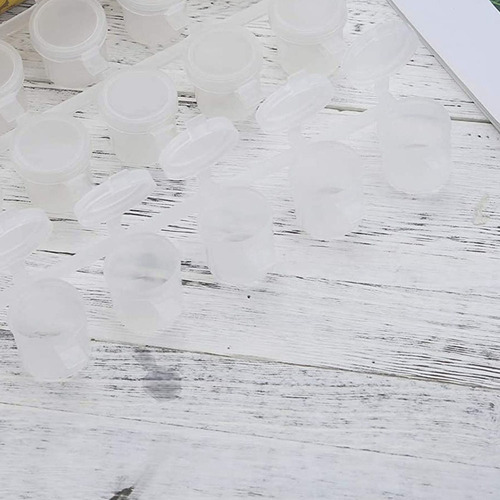 10 Tiras, 60 Botes De Pintura Vacíos, Botes De 10 Ml/ 0