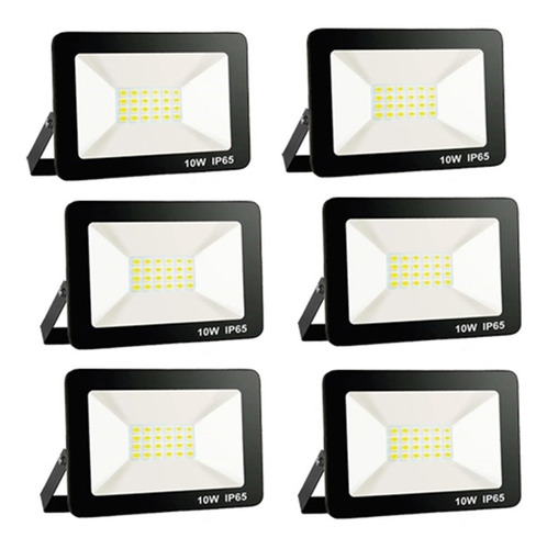 Pack X 6 Foco Led 10w Ip65 - Calidad Garantizada Unilux