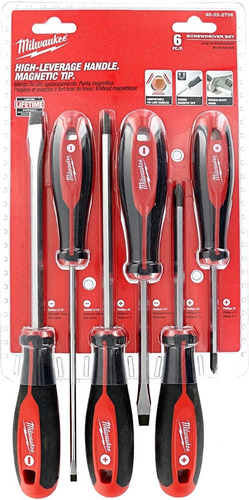 Destornillador 6 Uni Milwaukee 48-22-2706 Punta Magnetica