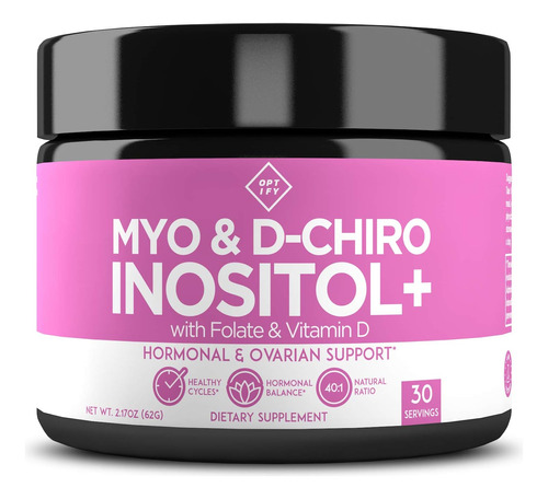 Myo-inositol Y D-chiro Inositol 40:1 Folato + D 30 Servicios