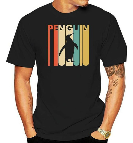 Camiseta Con Estampado De Pingüinos De Estilo Vintage