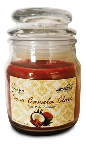 Vela Aroma Intenso Coco Canela Clavo Éxito Poder Y Seducción