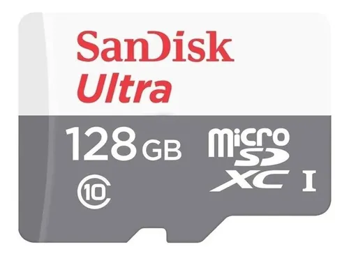 Cartão Memoria SanDisk Ultra SDSQUNR-128G-GN3MA 128gb Micro Sd Adaptador