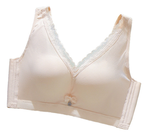 R Bras Feminino Push-up No Peito Pequeno, Sem Anel De Aço, M