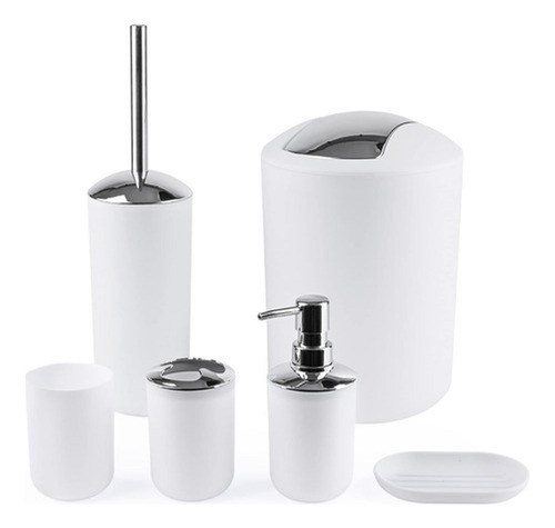 Set De Accesorios Para Baño - 6 Piezas - Norplat