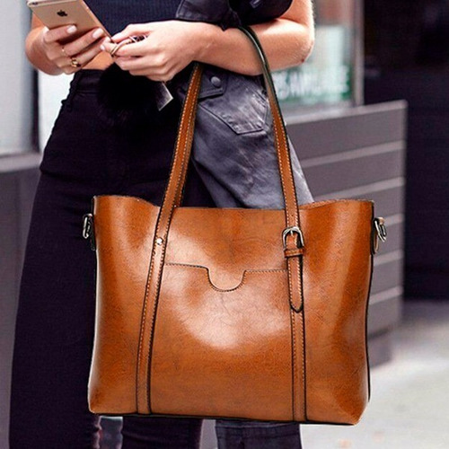 Imagen 2 de 5 de Bolsa Dama Bolso Amplio Casual Grande Resistente Better