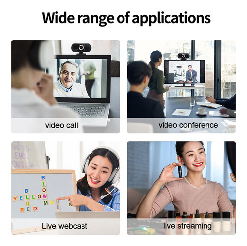 // Cámara De Seguridad Wifi 1080p Usb 2mp Webcam