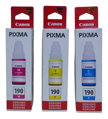 1 Tinta Color Original Canon Gi-190 G4102 G4110 G4111 G3100