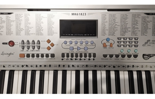 Imagen 3 de 5 de Mk61823 Teclado Órgano Digital 5 Octavas Pantalla Led