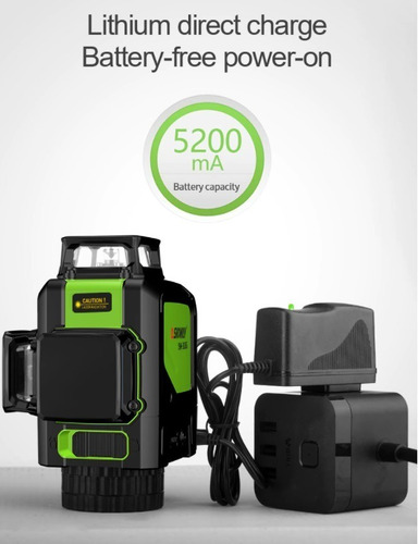 Láser Nivel Verde - Profesional 30mts 360° - Recargable