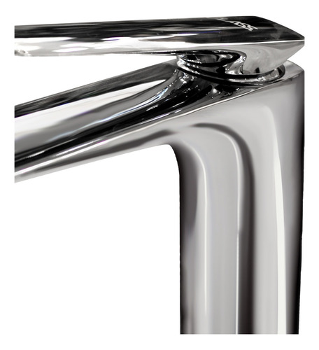 Grifo Mezclador Para Lavabo De Baño Baku Cromado Plateado Cromado