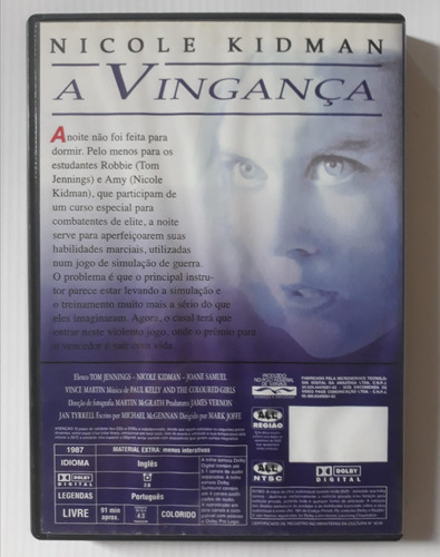 Dvd A Vingança (1987) - Nicole Kidman - Ótimo Estado (Usado)
