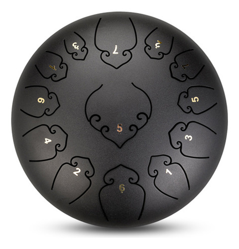 Tambor Handpan Con Lengüeta De Acero, 13 Notas, 12 Pulgadas,