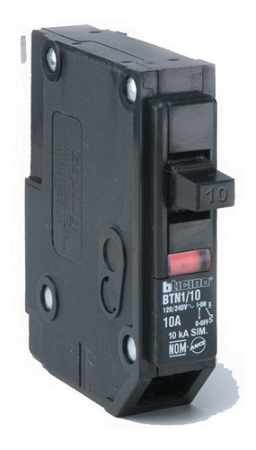 Interruptor Pastilla Btplug 1polo 10a Btn1/10 Ventana Bticin