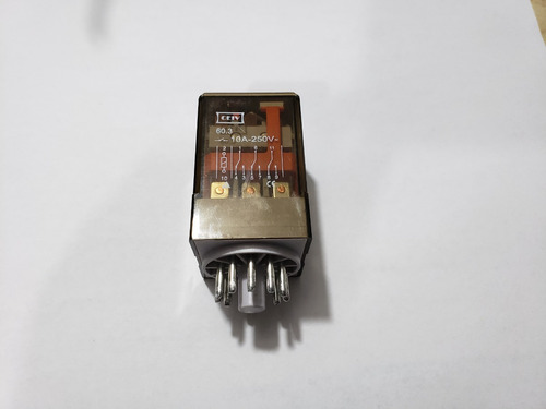 Relevador Encapsulado Once (11) Pin Con Base Tipo Mk3 Nf