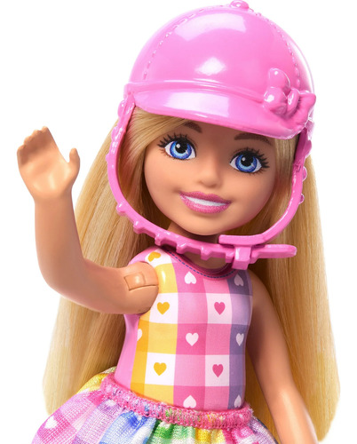 Conjunto De Juguete De Barbie Chelsea Y Caballo W.