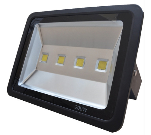 Refletor 200w Led 127/220V Ip66 6500k Grande Para Quadra Carcaça Preto Luz Branco-frio 6500k 127/220v