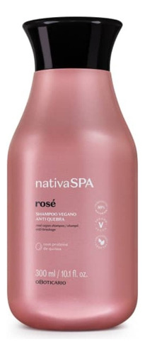 Kit Com 2 Shampoos Nativa Spa Rosé 300ml Cada
