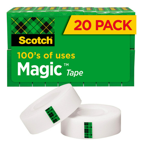 Cinta Adhesiva Magica Scotch 0.75 X 1000 Pulgadas, Transpare