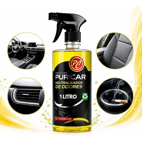 Neutralizador De Odores Automotivo Spray Cigarro Mofo Pet 1l