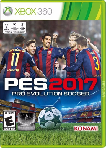 Pes 17 Xbox 360 Mídia Física  Lacrado