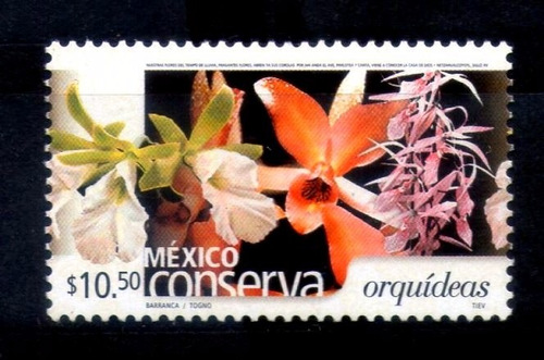 México Conserva Tipo I $10.50p Orquídeas Scott # 2268