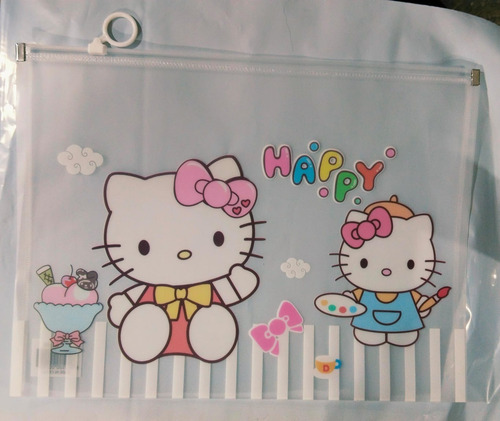 3 Piezas Folder Carta Hello Kitty Sanrio Kuromi Cinnamonroll Blanco