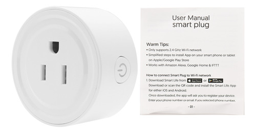 Enchufe Inteligente Wifi Inalámbrico Control Remoto Voz Prog