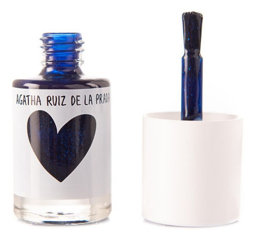 Imagen 3 de 3 de Esmalte Uñas Agatha Ruiz De La Prada Escarchado Royal Blue