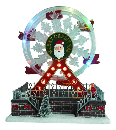 Rueda De De Navidad Musical Brillante Animado Para Adornos