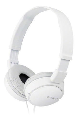 Auriculares 3.5 Mm Sony Plegables Super Bass Mdr-zx110ap Color Blanco