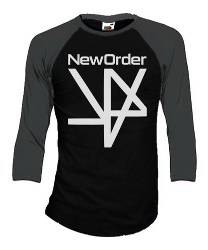 New Order Playeras Manga 3/4 Para Hombre Y Mujer