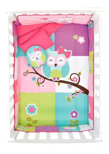 Cobertor Cuna Ligero Baby Vianey Doroty Owl  Lovely Bora