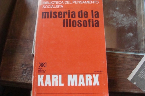 Miseria De La Filosofia , Año 1984 , Karl Marx