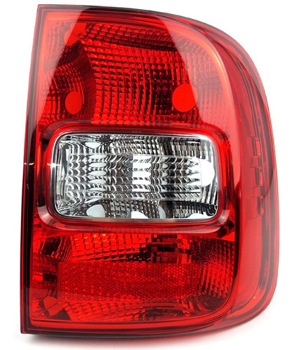 Imagem 2 de 3 de Par Lanterna Traseira Saveiro G5 G6 2009 2010 2011 2012 2013 2014 2015 A 2016 Bicolor