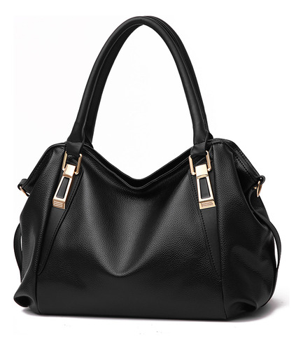 Bolsa Bandolera Mujer Bolsos Para Dama Moda Color Negro