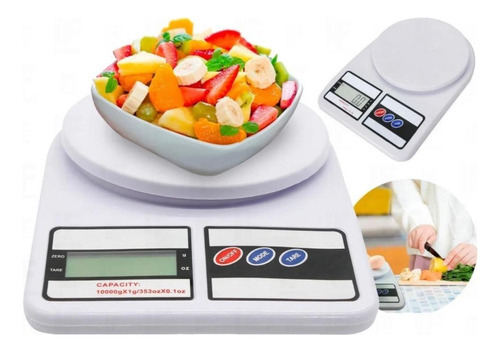 Balança Cozinha Digital De Precisão Para Nutrição Dieta 10kg